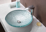 Arc Series Vessel Sink in Clear Glass
