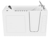 ANZZI Nimbus Series 30 in. L x 59 in. W  Dual Jetted Bathtub in White with Microbubbles Jet