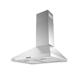 CIARRA 24 Inch 450CFM Wall Mount Range Hood With Delay Shut off 3-Speed Extraction CAS60206P-OW