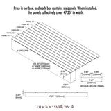 V-Groove Paintable Panel Samples