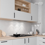 ANZZI 30-Inch 600 CFM 3-Speed Stainless Steel Convertible Residential Insert Range Hood with LED Lamp