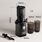 Ciarra Compact Cold Press Juicer 200W | Single Knob Control, Easy Cleanup & High Juice Yield