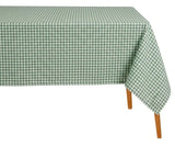 Sage Green Gingham Tablecloth - Rectangular