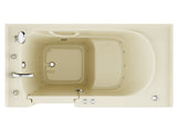 ANZZI Coupe Series 30 in. x 60 in. Quick Fill Walk-In Air Tub in Biscuit