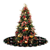 Printed Scalloped Christmas Tree Skirt