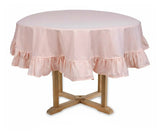 Round Ruffled Tablecloth
