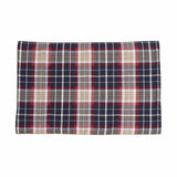 South Haven-Blue Plaid Rope Detailed 4PC Placemat, 2 MOQ