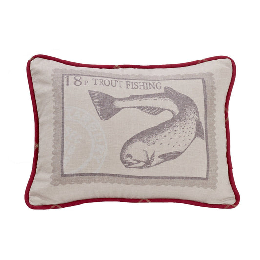 South Haven Printed Trout Accent Pillow, 16" x 21"