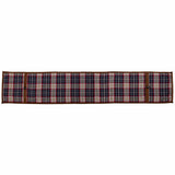 South Haven Blue Plaid Table Runner with Suede, 2 MOQ