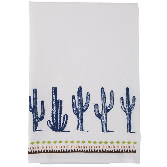Southwest Cactus Border Tea Towel, Set of 5, 2 MOQ