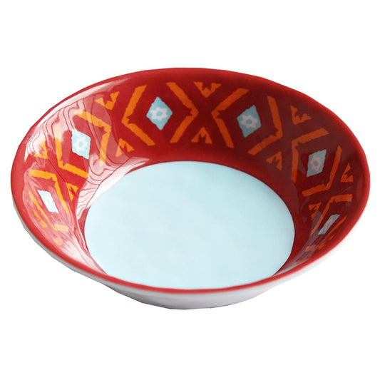 Southwest Motif Melamine Dinner Bowls, Set of 24