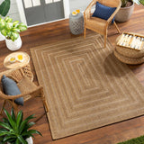 Dyami Flatweave Faux Jute Outdoor Rug