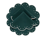 Placemats Round - Scallop Placemat Washable