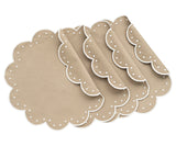 Placemats Round - Scallop Placemat Washable