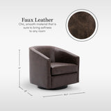 Modern Square Swivel Accent Chair