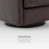 Modern Square Swivel Accent Chair