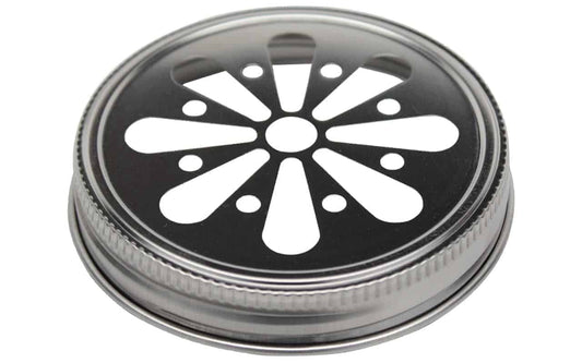 Daisy Cut Stainless Steel Lid for Mason Jars