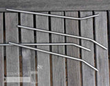 Long Thin Bent Stainless Steel Straws for Quart Mason Jars