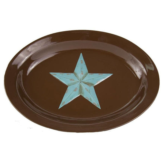 Star Turquoise Serving Platter, 4PC
