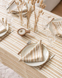 Striped linen napkin set of 2