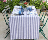 Linen Striped Tablecloth