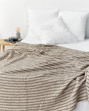 Thin Striped waffle blanket