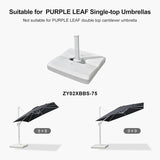 PURPLE LEAF OPEN BOX White Patio Cantilever Umbrella Base ZY02XBBS