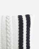 Snug Braided Two-Stripes Throw Pillow