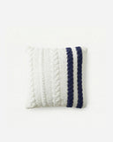 Snug Braided Two-Stripes Throw Pillow