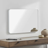 Sustinente White Carved Mirror - Clearance