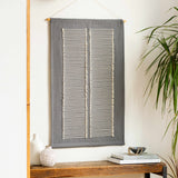 Olmitz Black-Beige Modern Geometric Wall Hanging