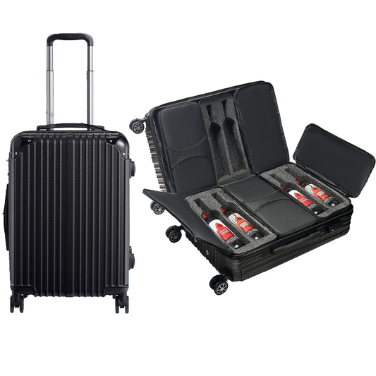 Wine Suitcase for Airplanes 12 Bottle