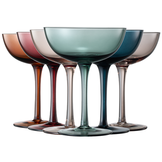 Cocktail & Champagne Coupe Glasses Coupe Cocktail Glasses 7 oz | Set of 6