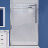 Halberd Series 59 to 60 in. x 72 in. Sliding Framed Shower Door with Tsunami Guard Tempered Glass