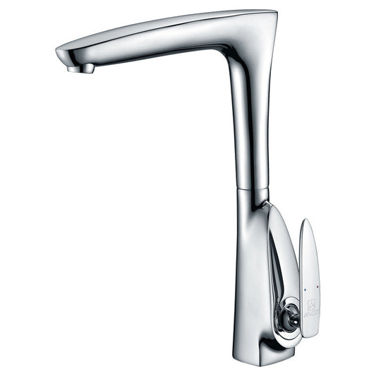 ANZZI Timbre Elegant Kitchen Faucet, Single Gyroscopic Control, 360° Swivel Spout, 1.5 GPM, Rhino Alloy Solid Brass, cUPC Certified