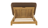 Enzo Outdoor Adjustable Lounge Chair Brown