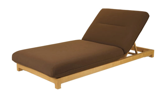 Enzo Outdoor Adjustable Lounge Chair Brown