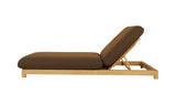 Enzo Outdoor Adjustable Lounge Chair Brown
