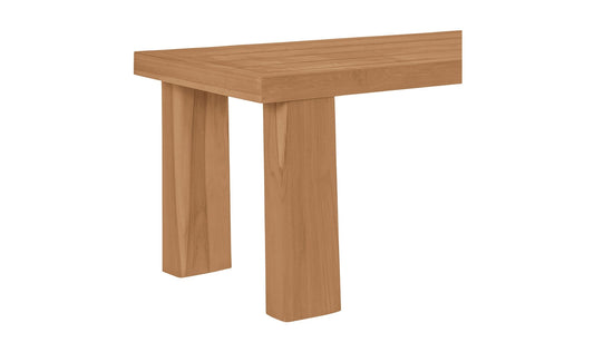 Marina Outdoor Dining Bench Natural