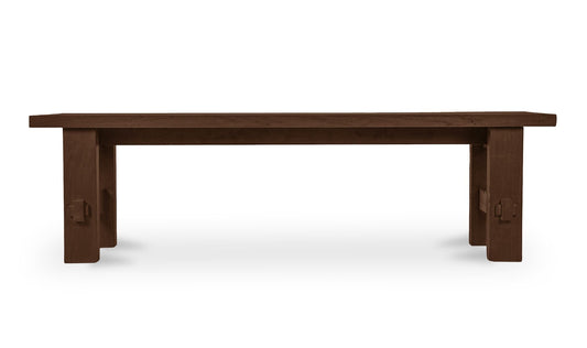 Esmond Outdoor Dining Bench Brown