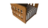 Adelaide Outdoor Accent Chair Brown Stripe