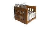 Adelaide Outdoor Accent Chair Brown Stripe