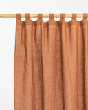 Cinnamon medium weight linen fabric (180 g/m2)