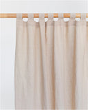 Tab top linen curtain panel (1 pcs) in Natural linen