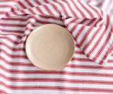 Red Ticking Tablecloth - Red Striped Round Tablecloth