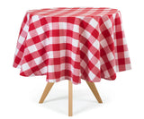 Red and White Checked Tablecloth