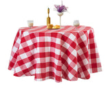 Round Tablecloth - Plaid Tablecloths