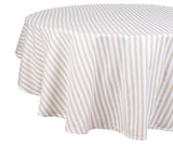 Ticking Tablecloth - Round