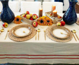 French Striped Tablecloth