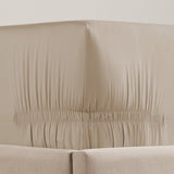 Purefect Fit Adjustable Sateen Fitted Sheet Tan